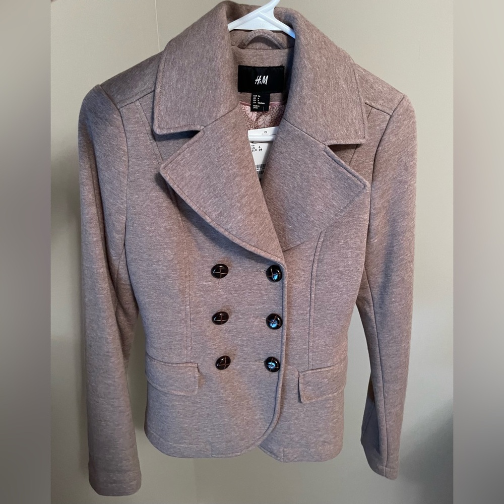 H&M Women’s Y2K Pea Coat Size 6 NWT